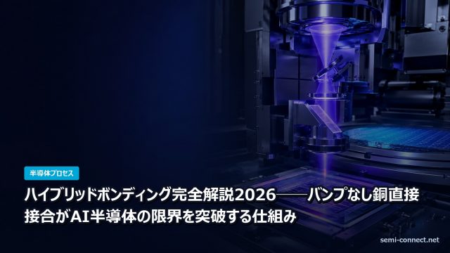 ハイブリッドボンディング完全解説2026──バンプなし銅直接接合がAI半導体の限界を突破する仕組み