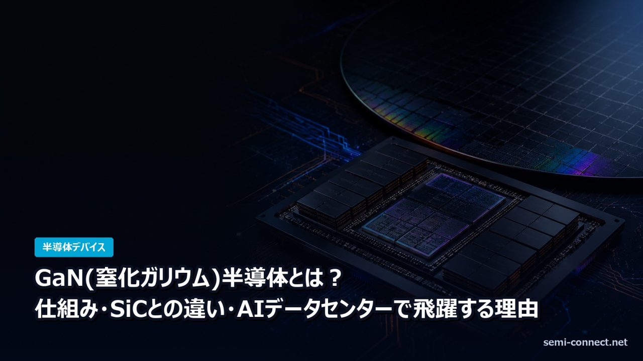 GaN窒化ガリウム半導体の仕組みとSiCとの違い