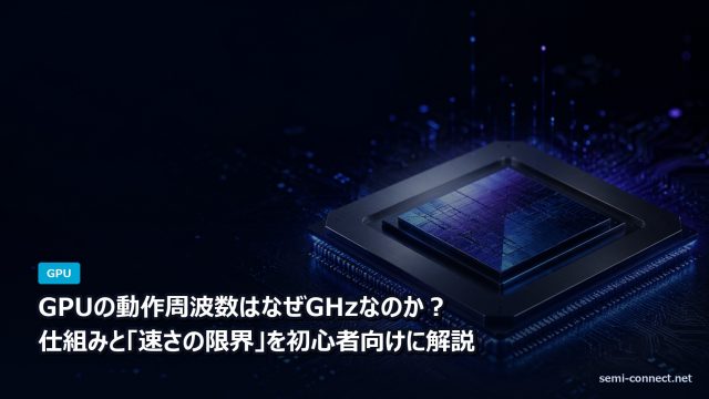 GPUの動作周波数はなぜGHzなのか?仕組みと「速さの限界」を初心者向けに解説