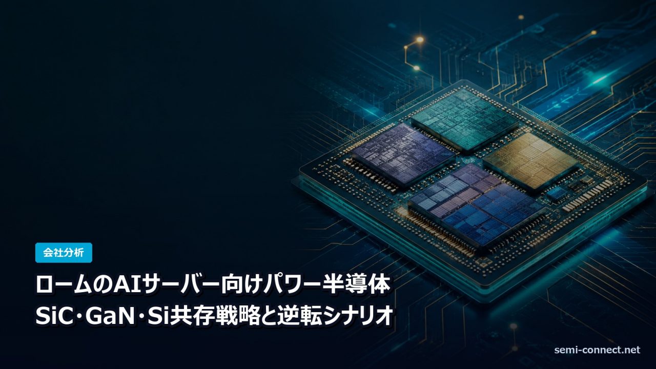 ロームのAIサーバー向け次世代パワー半導体 SiC・GaN・Si共存戦略