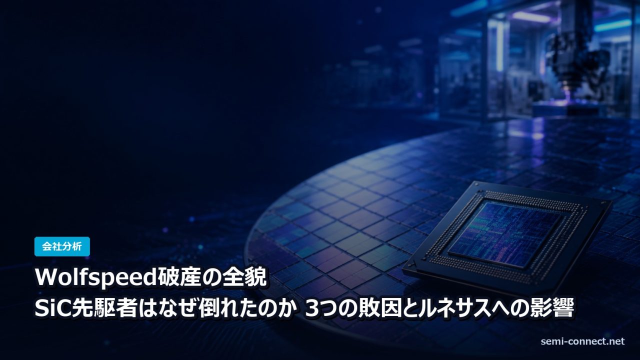 Wolfspeed破産の全貌 SiC先駆者の敗因とルネサスへの影響